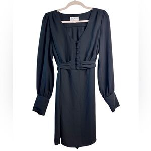 Alice Temperley x Target Vintage Black Knee Length Dress‎ Long Sleeves Large